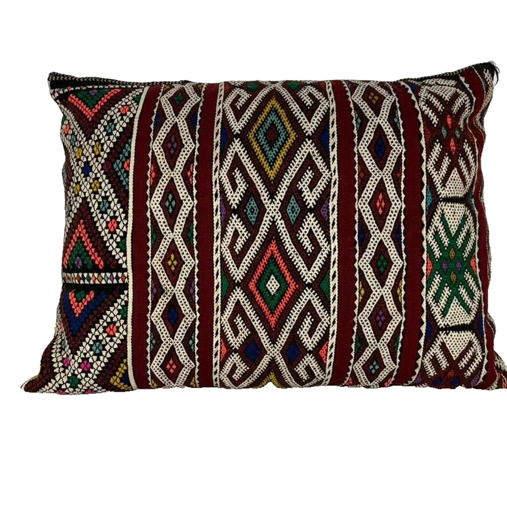 Pillow Large Moroccan Vintage Kilim Cushion 12